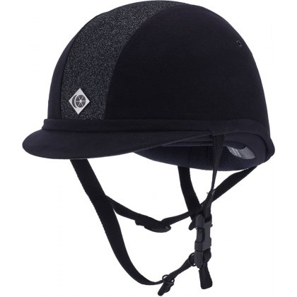 Charles Owen Navy Sparkly YR8 Riding Hat