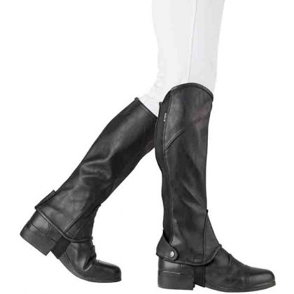 Dublin Stretch PU Leather Junior Half Chaps