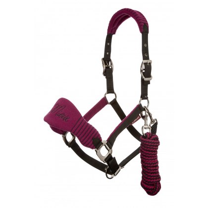 LeMieux Vogue Headcollar and Leadrope Plum/Black