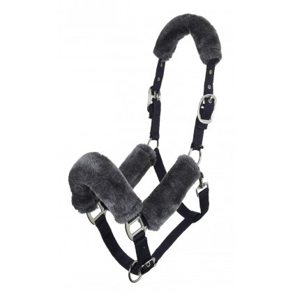 LeMieux Comfort Fleece Headcollar Grey/Black