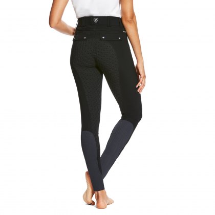 Ariat® Tri Factor Grip Black Full Seat Breeches