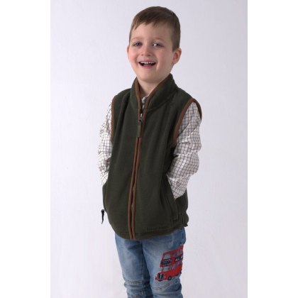 Hazy Blue Junior Kaden Fleece Gilet