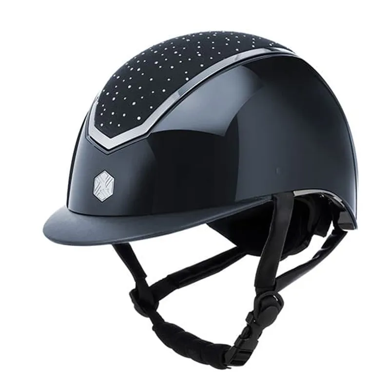 EQx Kylo Riding Hat in Navy Gloss/Silver Crystal