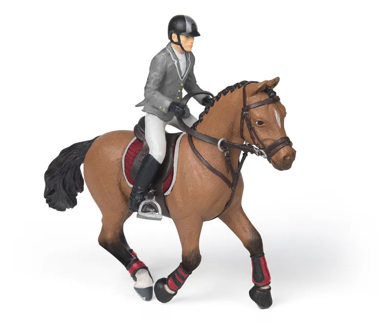 Papo Toys Competition Horse with Rider Toy