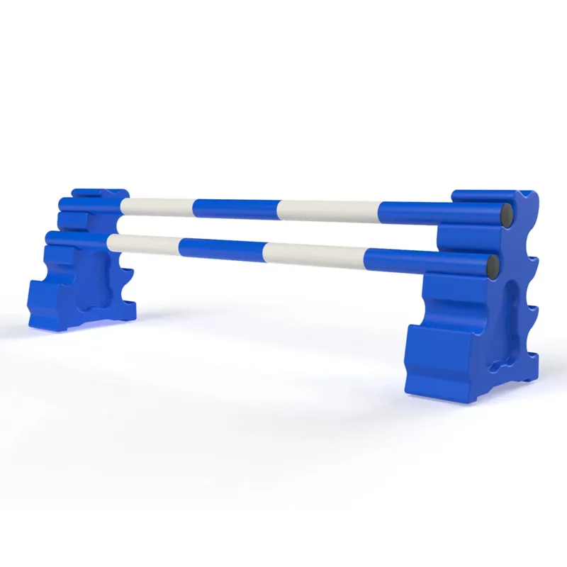 PolyJumps Beginner Jump Set 1 Fence 5 Band in Blue and White