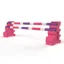 PolyJumps Beginner Jump Set 1 Fence 5 Band in Purple White and Pink