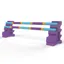 PolyJumps Beginner Jump SetFence 5 Band in PurpleYellowandBabyBlue