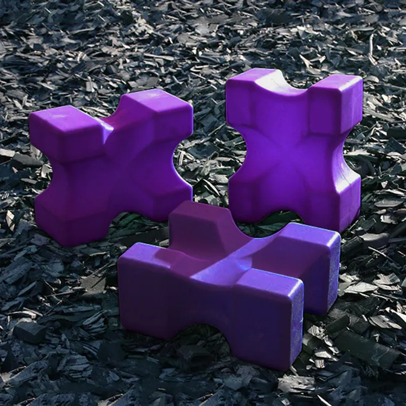 PolyJumps Mini Blocks 6 Pack in Purple