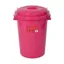 Red Gorilla Bin With Clip Lid 50 lt in Pink