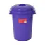 Red Gorilla Bin With Clip Lid 50 lt in Purple