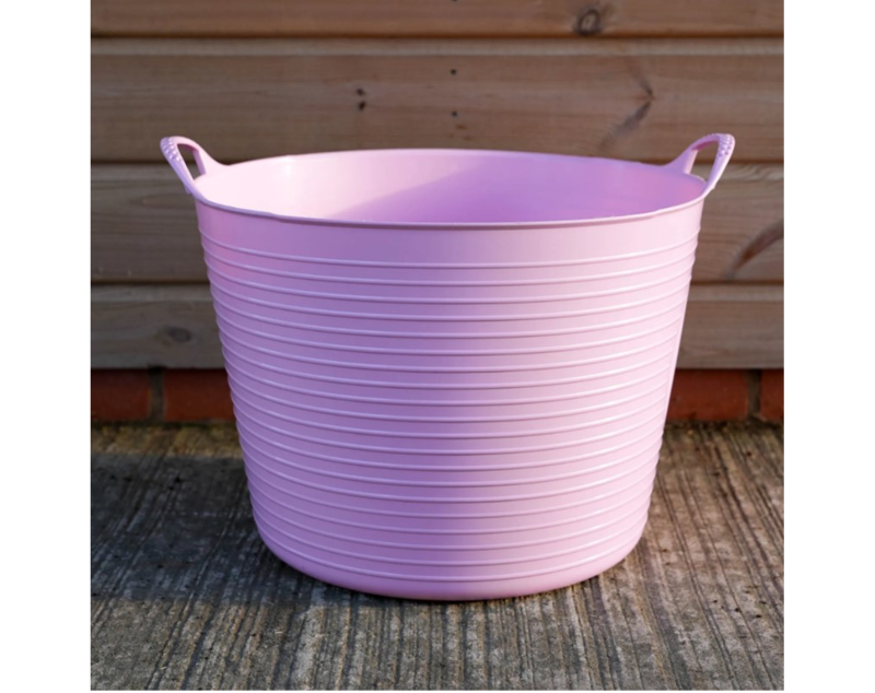 Red Gorilla Tub Trug Bucket Large in Soft Pink Limited Edition-2