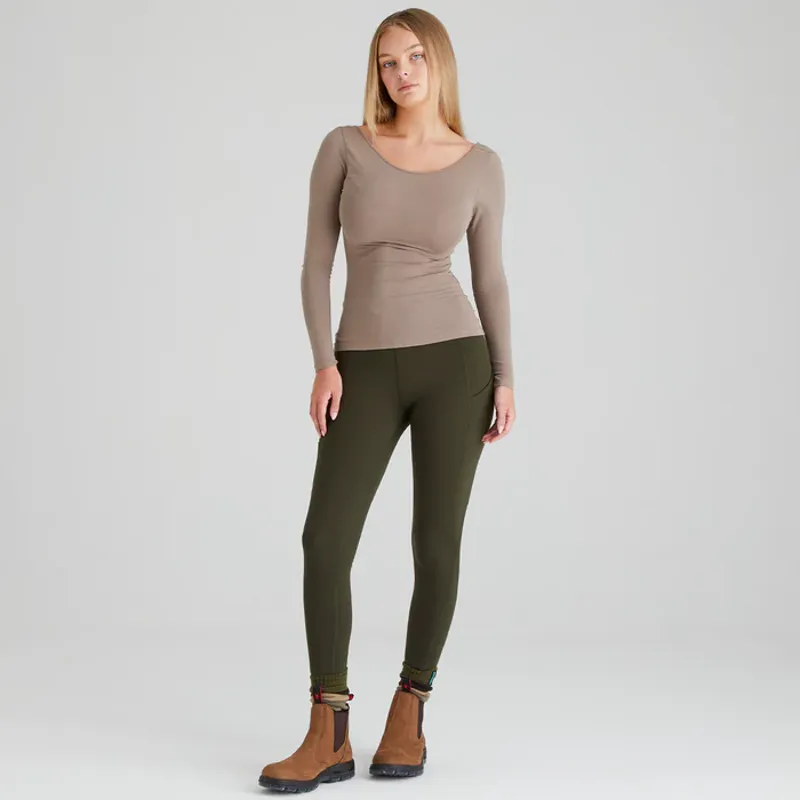 Ridgeline Ladies Infinity Tights in Deep Forest