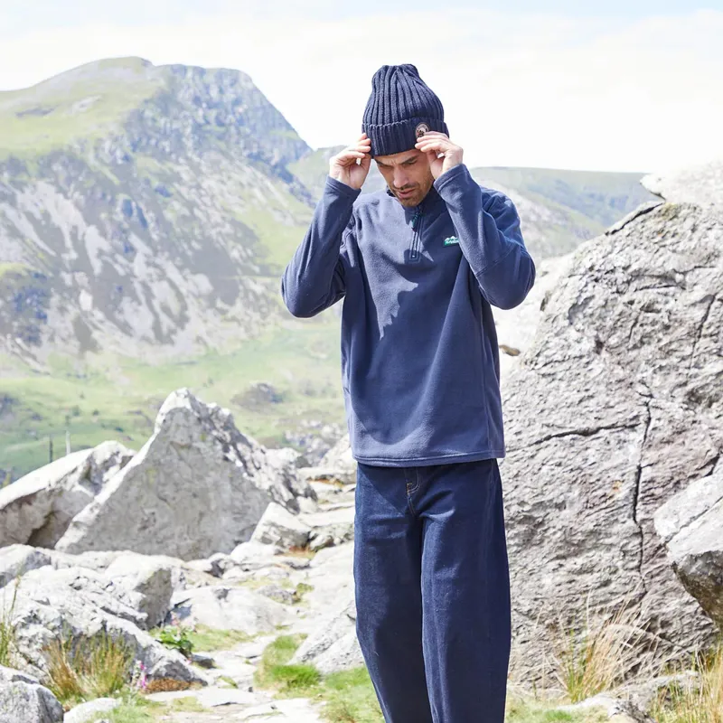 Ridgeline Men's Narvik Fleece in Navy-3