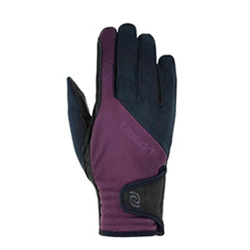Roeckl Winya Riding Gloves in Grape Wine