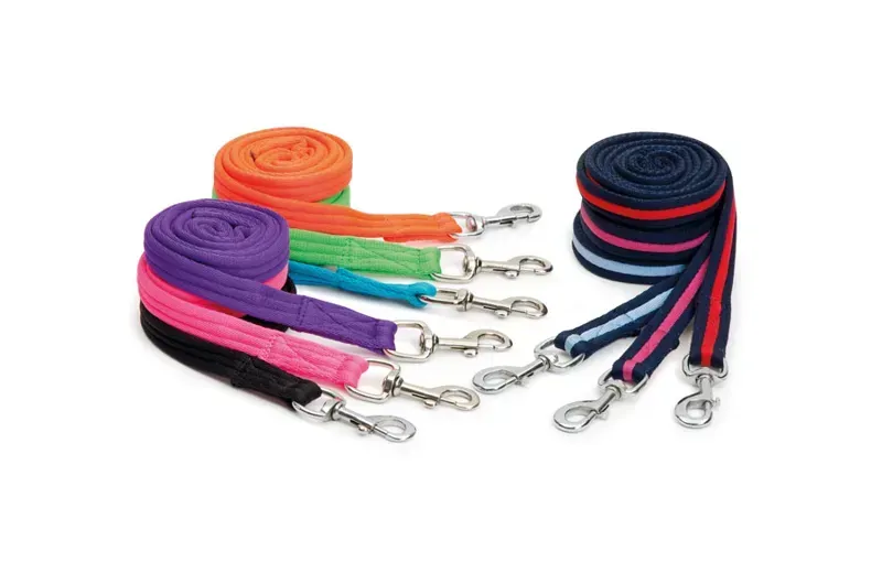 Shires ARMA Cushion Web Lead Rein 1.8m in Navy and Cambridge Blue-4