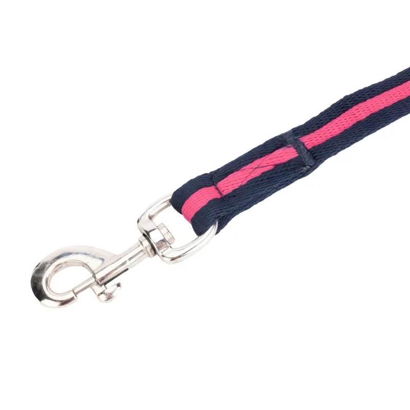 Shires ARMA Cushion Web Lead Rein 1.8m in Navy and Pink-1