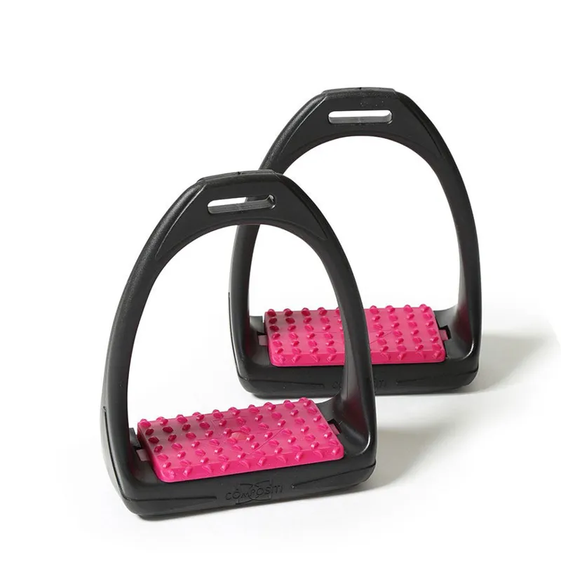 Shires Compositi Reflex Stirrups Adult in Pink