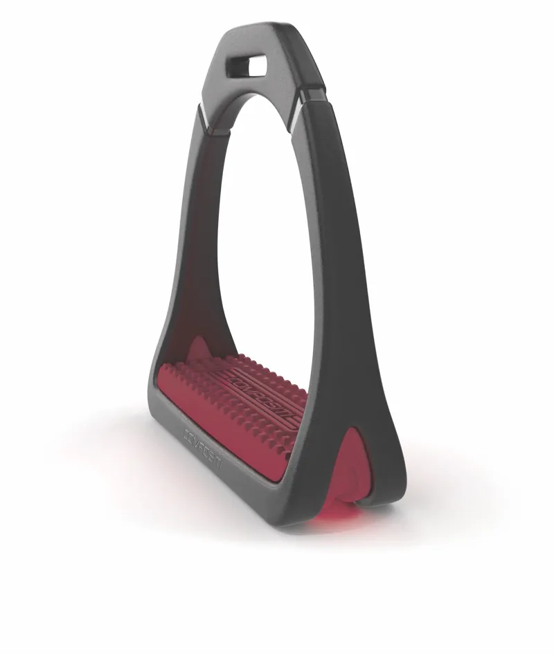 Shires Composti Premium Profile Stirrup Treads Adults in Burgundy