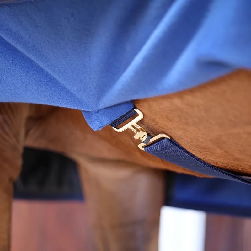 Shires Deluxe Fleece Show Rug in Navy-4