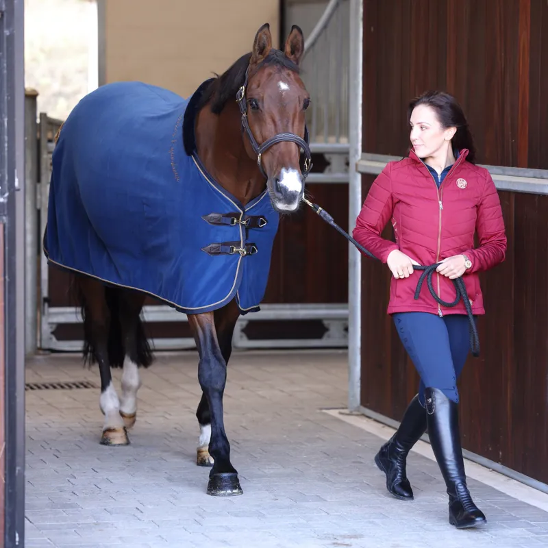 Shires Deluxe Fleece Show Rug in Navy-8