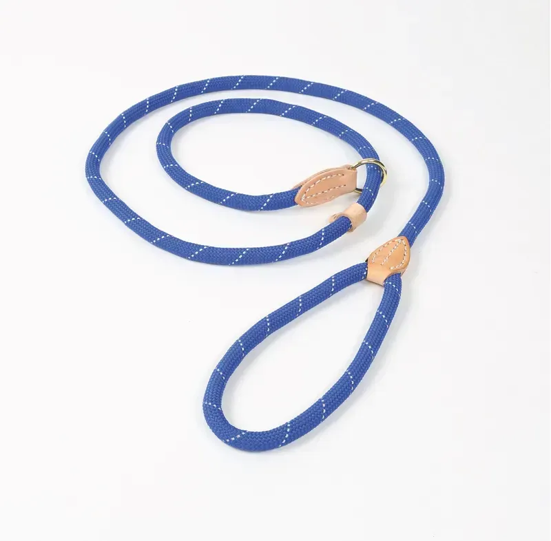 Shires Digby and Fox Reflective Slip Dog Lead in Navy