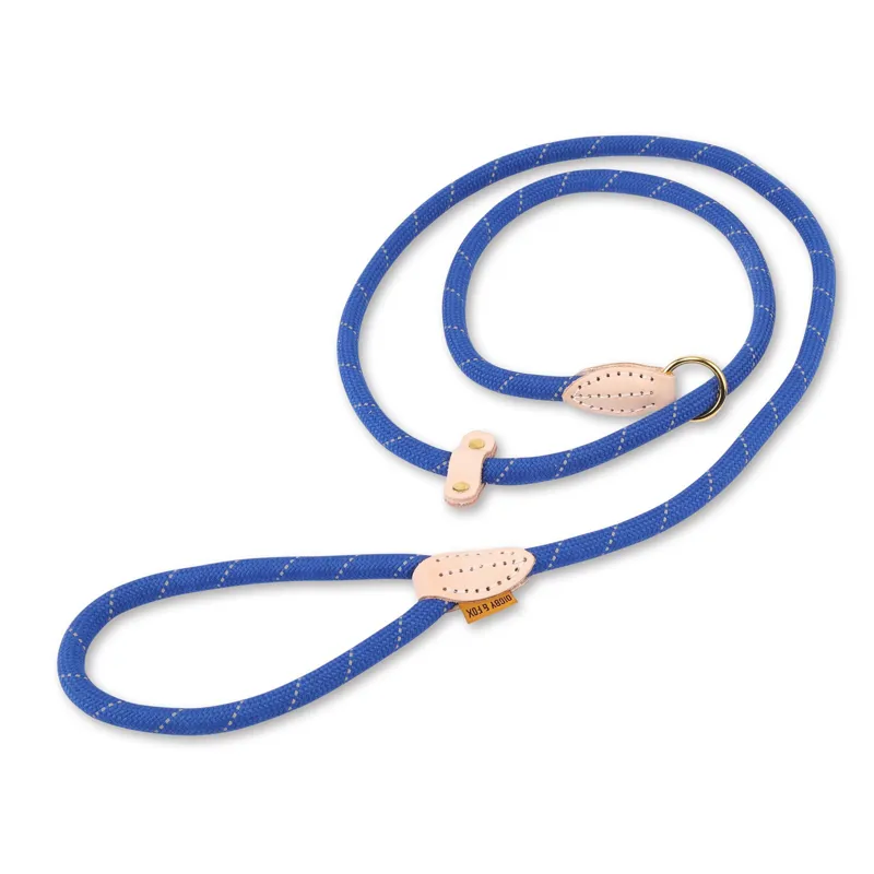 Shires Digby and Fox Reflective Slip Dog Lead in Royal