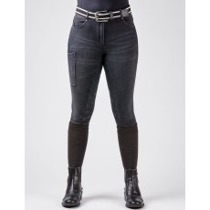 Dublin Shona Full Grip Seat Silicone Print Denim Breeches Dublin Shona Full Grip Seat Silicone Print Denim Breeches