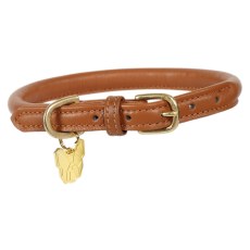 Shires Digby & Fox Rolled Leather Dog Collar Shires Digby & Fox Rolled Leather Dog Collar