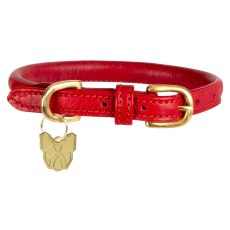 Shires Digby & Fox Rolled Leather Dog Collar Shires Digby & Fox Rolled Leather Dog Collar