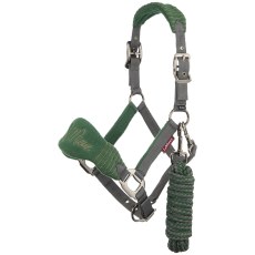 LeMieux Vogue Fleece Headcollar & Leadrope Hunter Green LeMieux Vogue Fleece Headcollar & Leadrope Hunter Green
