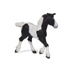Papo Black Piebald Cob Foal Horse Toy