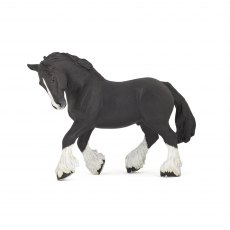 Papo Black Shire Horse Toy