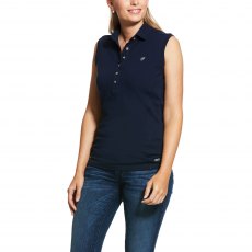 Ariat® Ladies Prix Sleeveless Polo 2.0 Navy