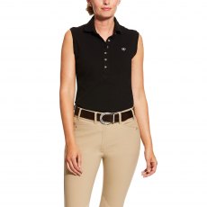 Ariat® Ladies Prix Sleeveless Polo 2.0 Black