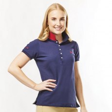Dublin Lily Cap Sleeve Polo True Navy