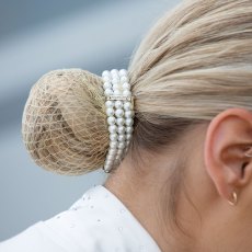 Equetech Pearl & Crystals Bun Ring