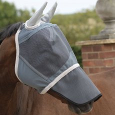 WeatherBeeta Deluxe Fly Mask with Nose Grey