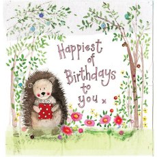 Alex Clark Hedgehog Birthday Card