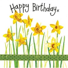 Alex Clark Daffodils Birthday Card