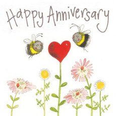 Alex Clark Anniversary Bee Card