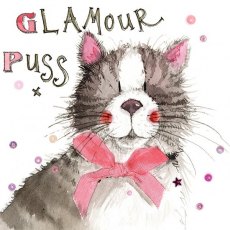 Alex Clark Glamour Puss Card
