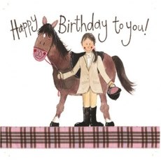 Alex Clark Girl & Pony Birthday Card