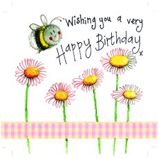 Alex Clark Bee & Daisy Birthday Card