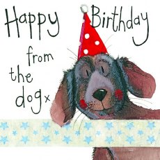 Alex Clark Spotty Hat Birthday Card