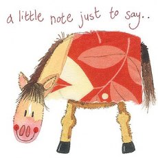 Alex Clark Little Note Horse Card