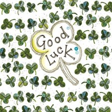 Alex Clark Good Luck Clover Card