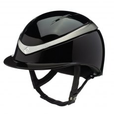 Charles Owen Halo Riding Hat Black Gloss/Platinum