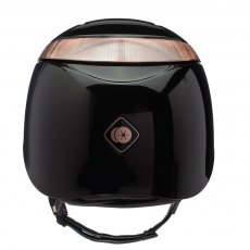 Charles Owen Halo Riding Hat Black Gloss /Rose Gold