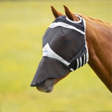 Shires Fine Mesh Fly Mask with Ear Holes & Nose Shires Fine Mesh Fly Mask with Ear Holes & Nose