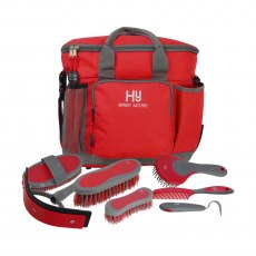 Hy Sport Active Complete Grooming Bag Rosette Red